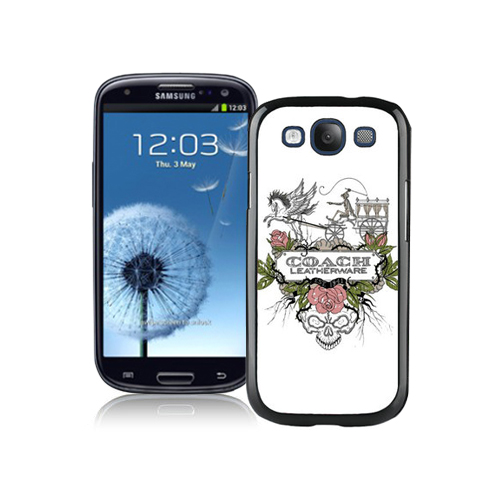 Coach Carriage Logo White Samsung Galaxy S3 9300 CBH | Women - Click Image to Close